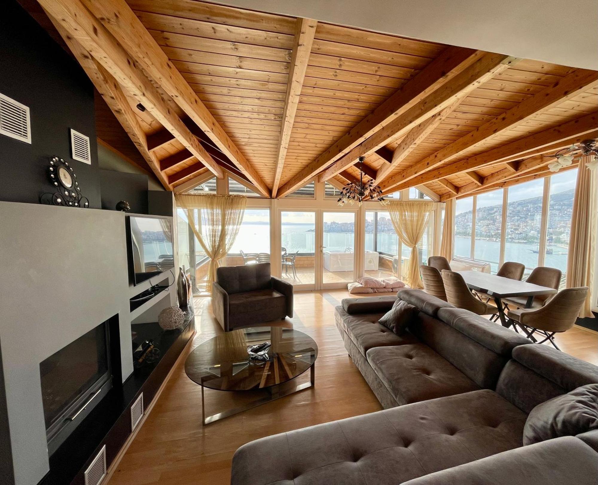 Ferienwohnung Seaview Golden Penthouse Sarandë Exterior foto